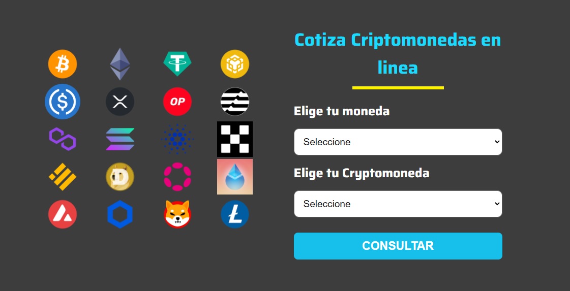 imagen de proyecto criptomonedasApp alterna